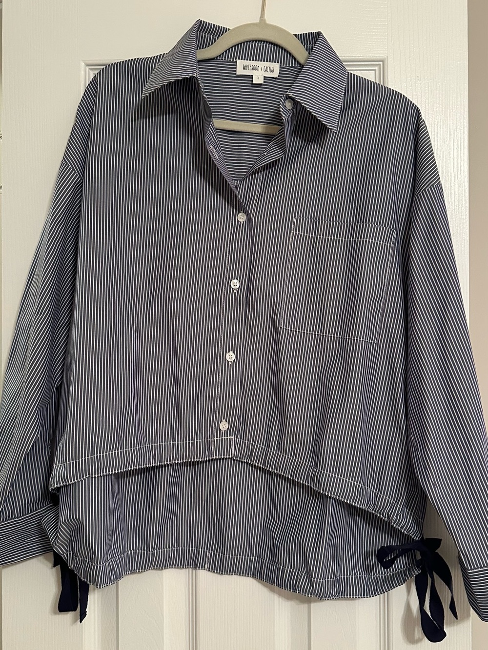 Striped Button Down with Bows